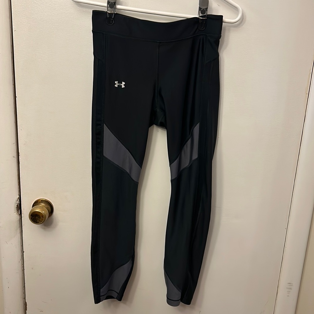 Under Armour Women's Black and Gray Athletic Pants